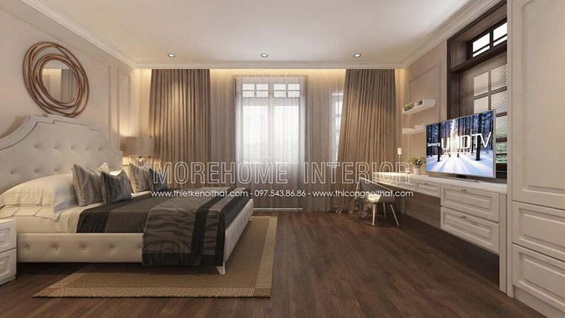 Mẫu Giường ngủ bọc sofa với thiết kế cổ điển đẹpsang trọng được nhiều khách hàng lựa chọn