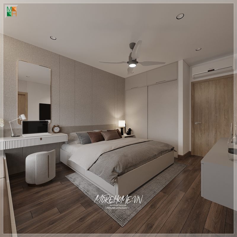 Ghế đôn tròn bọc nỉ màu trắng hiện đại cung cấp sự tiện nghi và thẩm mỹ cao cho người sử dụng.
